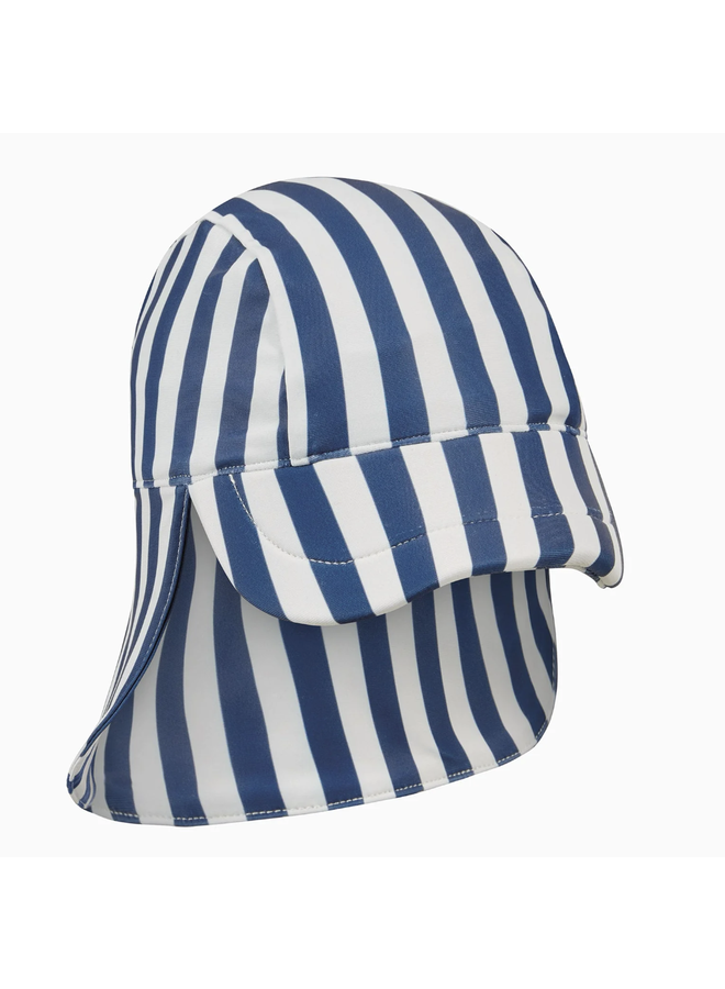 Navy Stripe Sunsafe Swim Hat - Mori