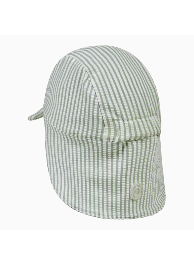 Sage Stripe Sunsafe Swim Hat - Mori