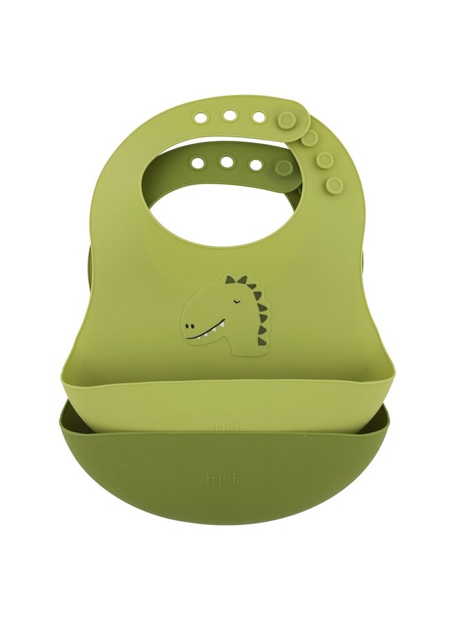 Silicone bib 2-pack - Mr. Dino - Trixie