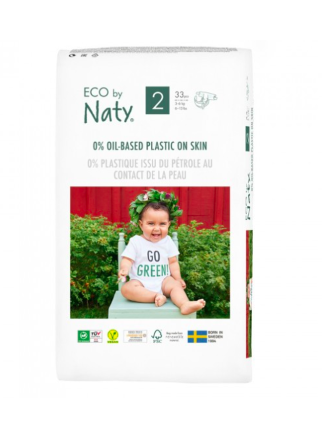 Luiers maat 2 (33 stuks) - Naty Eco