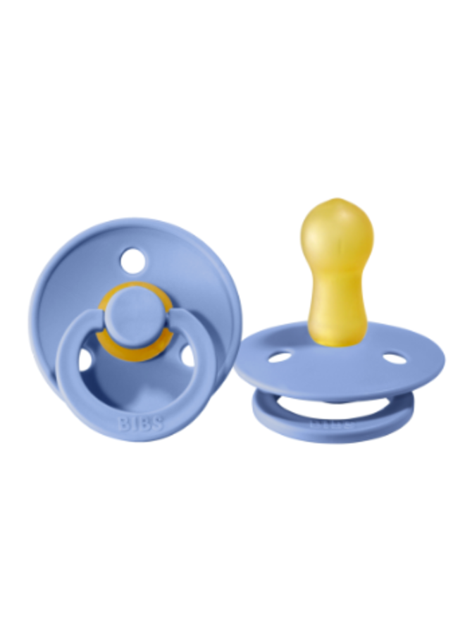 Retro Tutje Natuurlijk Rubber - BIBS - Sky Blue