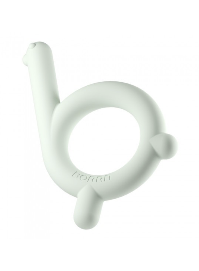 Siliconen Bijtring -  Vogel Groen - Borrn