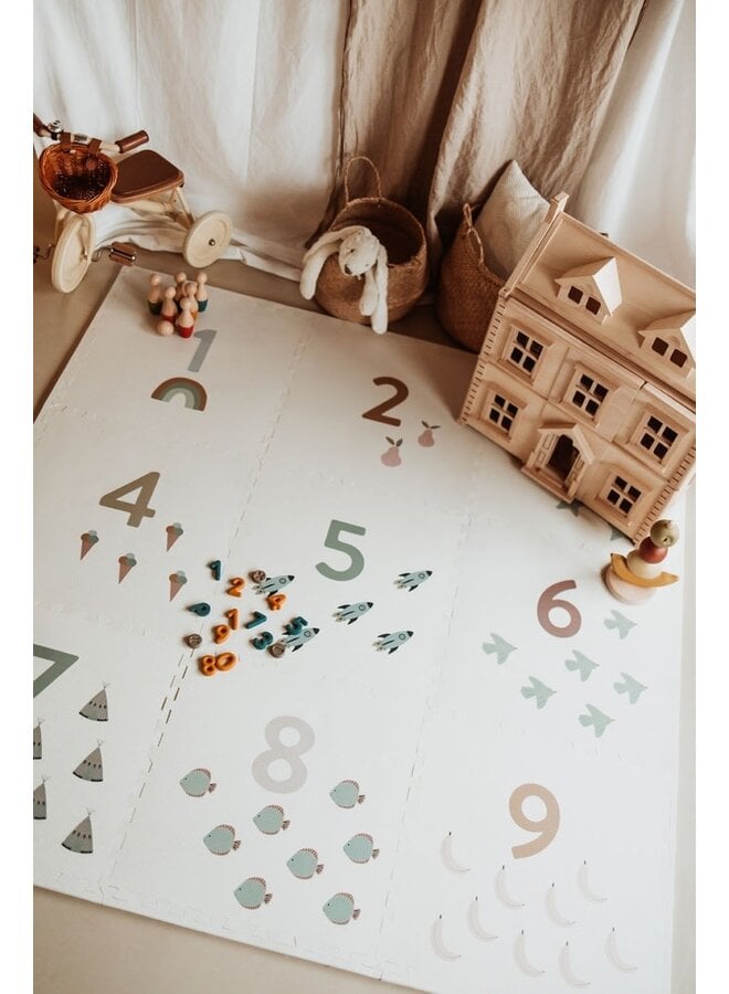 Tiloo Puzzelmat - Numbers/Dots - Play & Go
