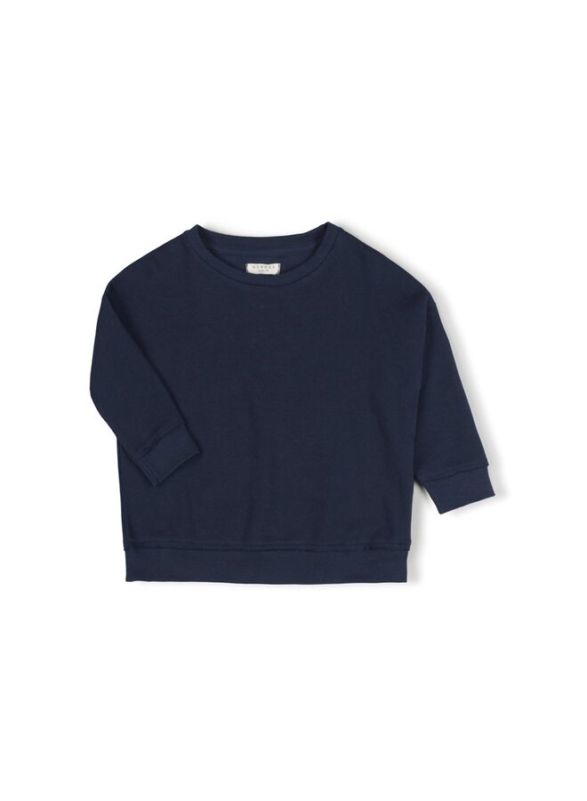 Loose Sweater - Navy - Nixnut