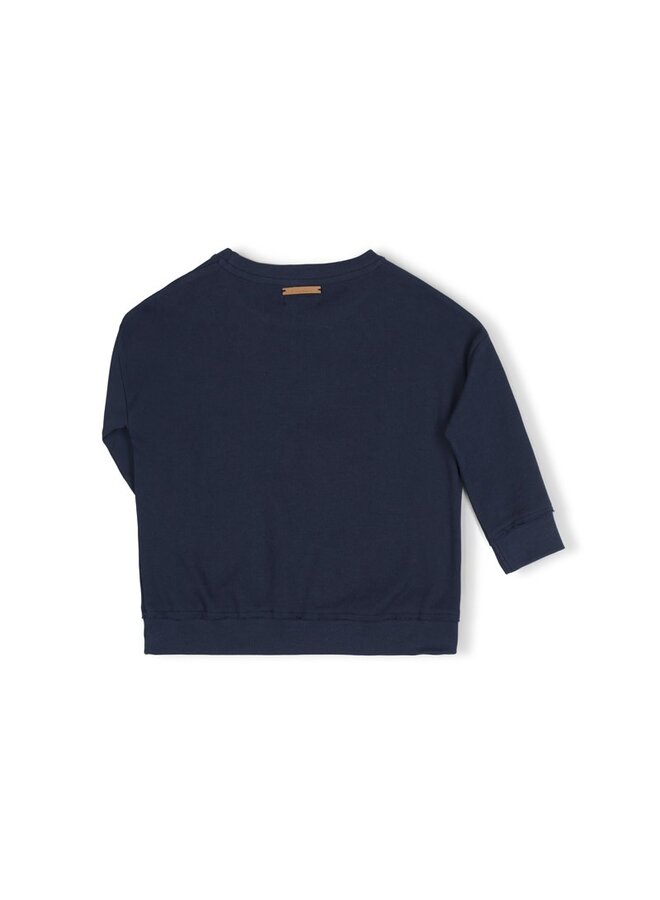 Loose Sweater - Navy - Nixnut