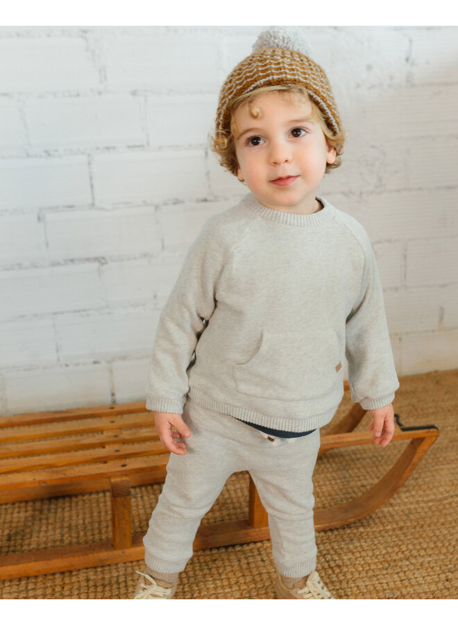 Soft Sweatshirt - Light Grey- Buho Mini