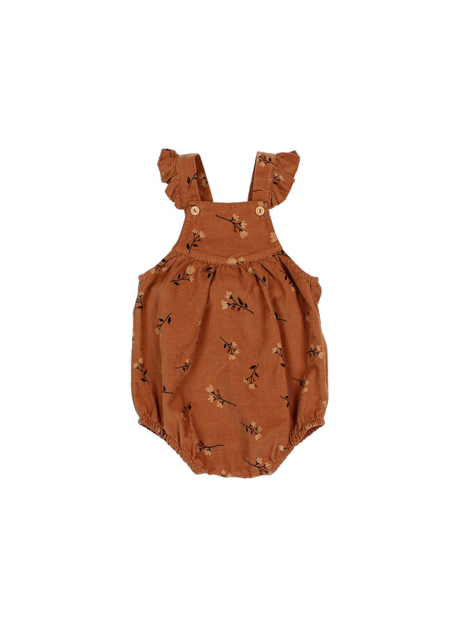 Folk Romper - Toffee - Buho Mini