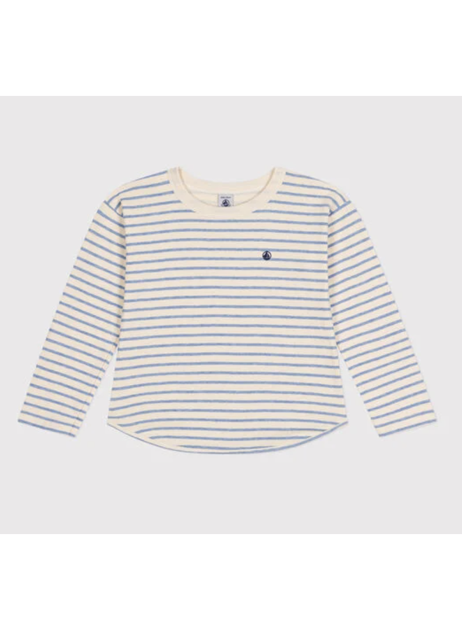 Zachte T-Shirt - Blue stripes - Petit Bateau