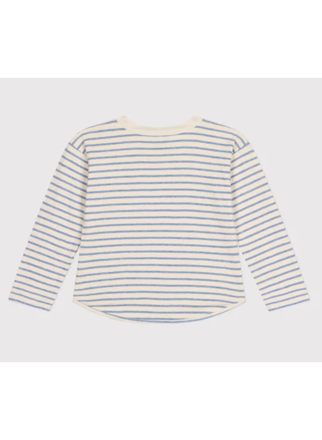 Zachte T-Shirt - Blue stripes - Petit Bateau