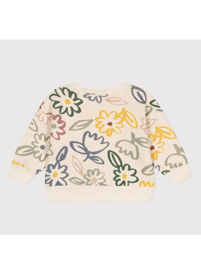 Sweatshirt Baby - Flowers - Petit Bateau