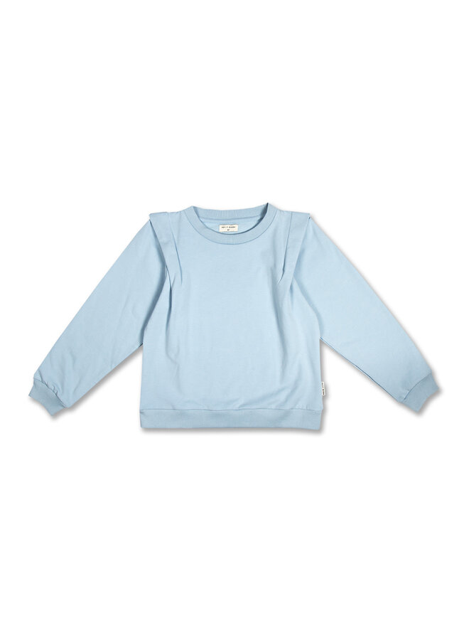 Shoulder Detail Sweater  − Clear Sky - Petit Blush