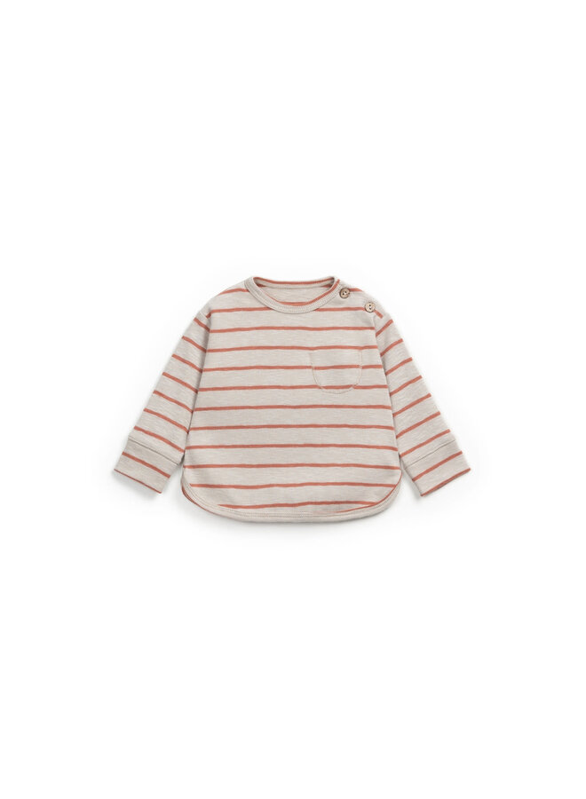 Striped Rib Flamé LS T-Shirt - Maria - Play Up Mini