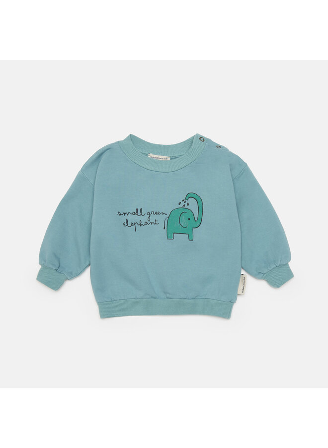 Elephant baby sweatshirt - Green- Weekend House Kids