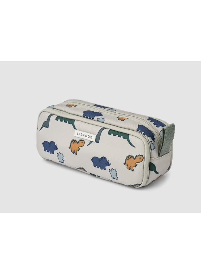 Cindy Pencil Case - Dinosaurs / Mist - Liewood