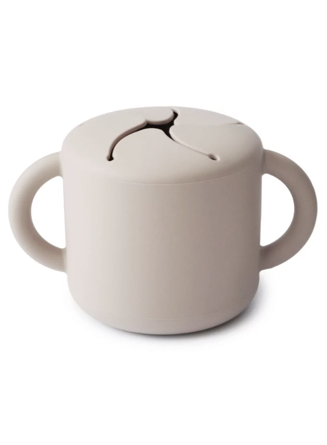 Siliconen snack cup - Ivory - Mushie