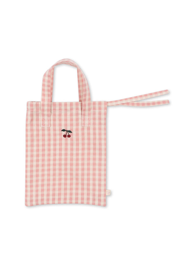 Doll Bedding - Powder Pink Check - Konges Slojd