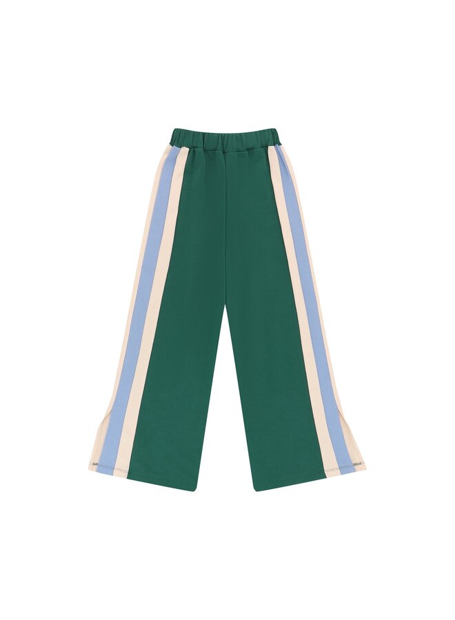 Color Block  Wide Jog Pant - Jasper/Crystal Gray/Brunnera Blue - Cos I Said So
