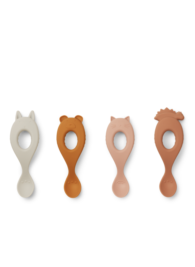 Liva Silicone Spoon 4-Pack - Rose Mix - Liewood