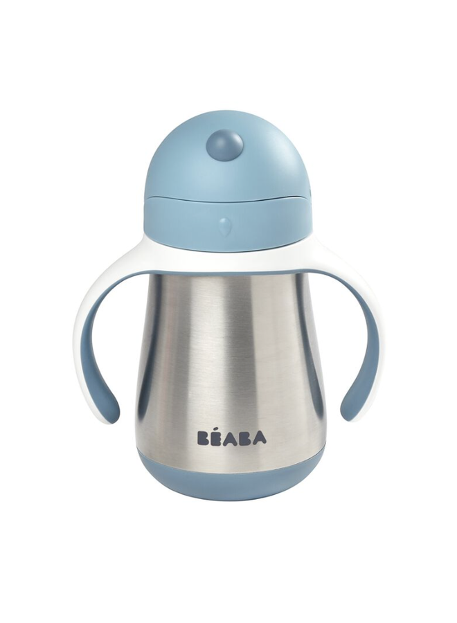 RVS rietjesbeker 250ml - Windy Blue - Beaba