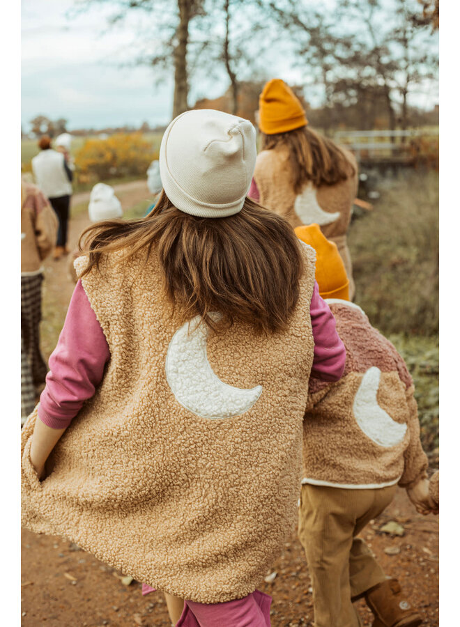 Teddy Moon Vest - Natural - Elle & Rapha