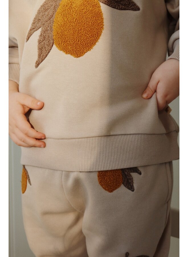 Lou Terry Sweat Pants - Oxford Tan - Konges Slojd