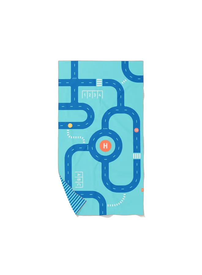 PlayTowel Handdoek L (180 x 100cm) - Road - Quut