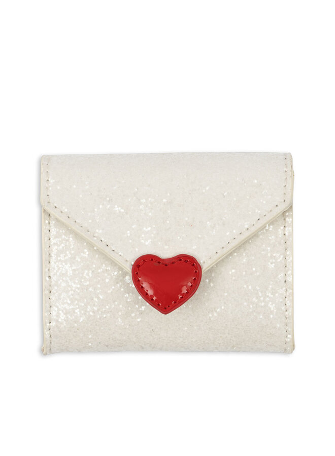 Love Letter Wallet - Cream Glitter - Konges Slojd