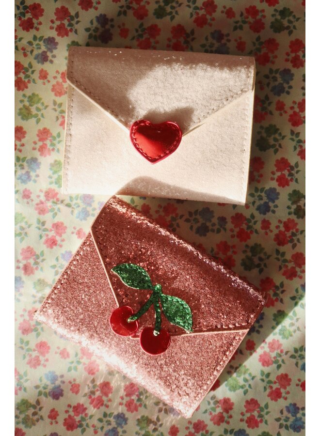 Love Letter Wallet - Cream Glitter - Konges Slojd