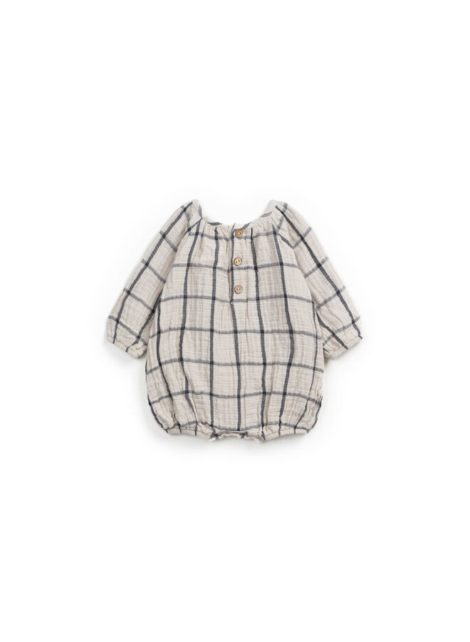 Checked Woven Jumpsuit - So So - Play Up Mini