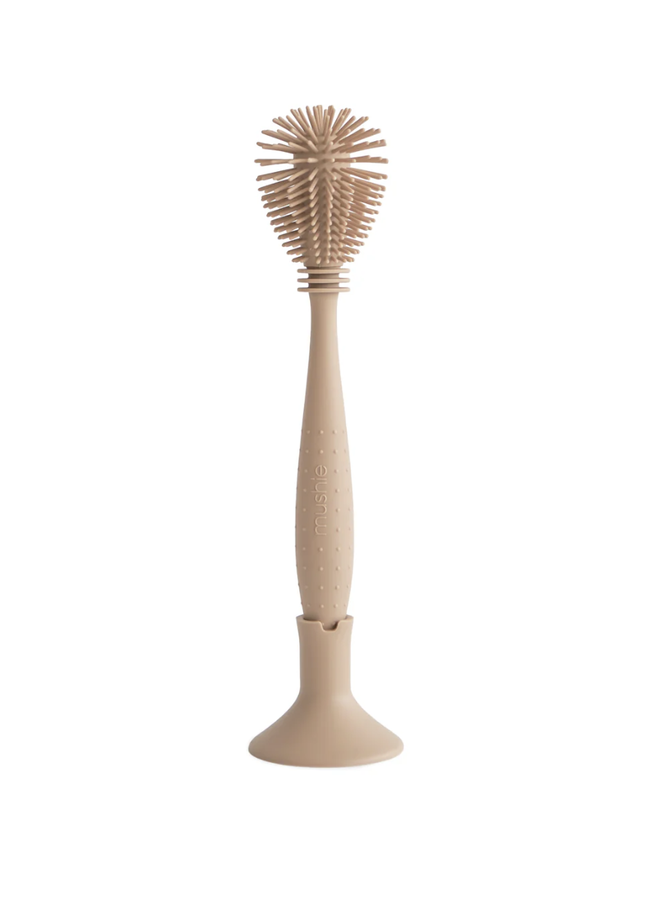 Silicone Speenborstel - Natural - Mushie