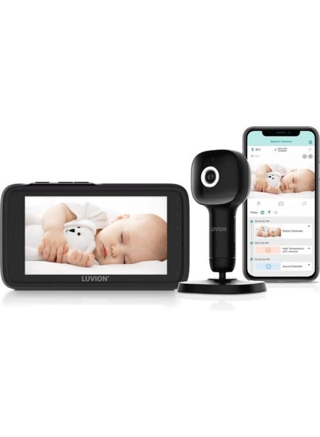 Videobabyfoon Grand Elite 4 Connect Crib - Black - Luvion
