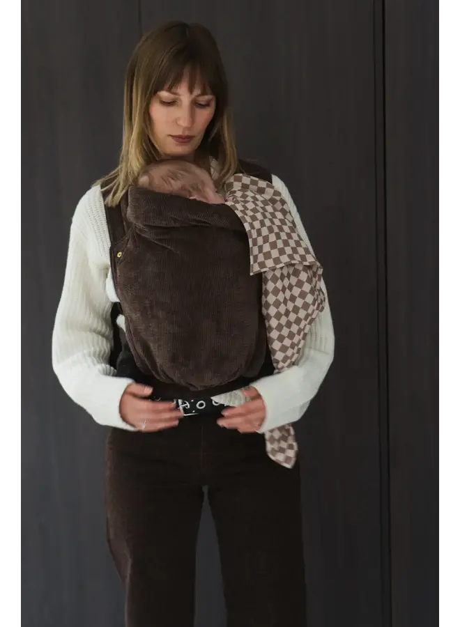 Draagzak Heiwa Corduroy Cocoa - Monkose