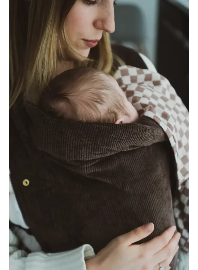 Draagzak Heiwa Corduroy Cocoa - Monkose