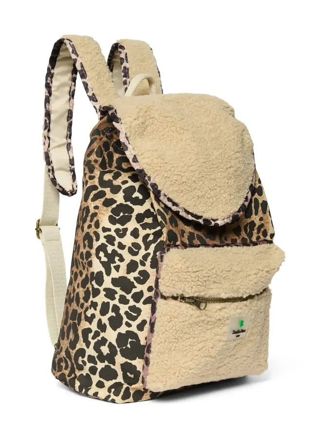 Midi Teddy Rugzakje - Leopard - Studio Noos