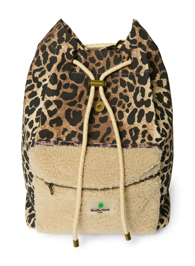 Midi Teddy Rugzakje - Leopard - Studio Noos