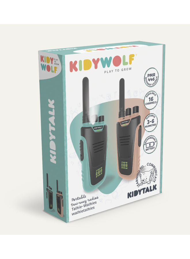 Kidytalk - Walkie Talkie Groot Bereik - Kidywolf