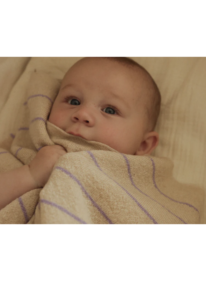 Blanket Harry - Cream/Lila - HVID