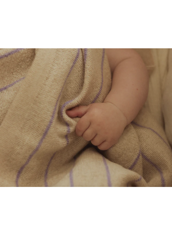 Blanket Harry - Cream/Lila - HVID