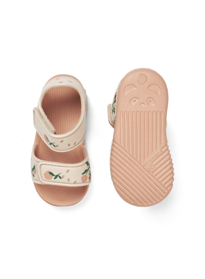 Blumer Printed Sandals - Peach / Sea shell - Liewood
