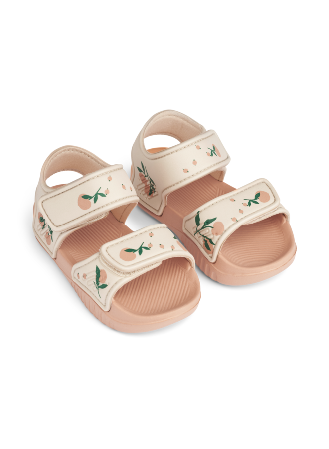 Blumer Printed Sandals - Peach / Sea shell - Liewood