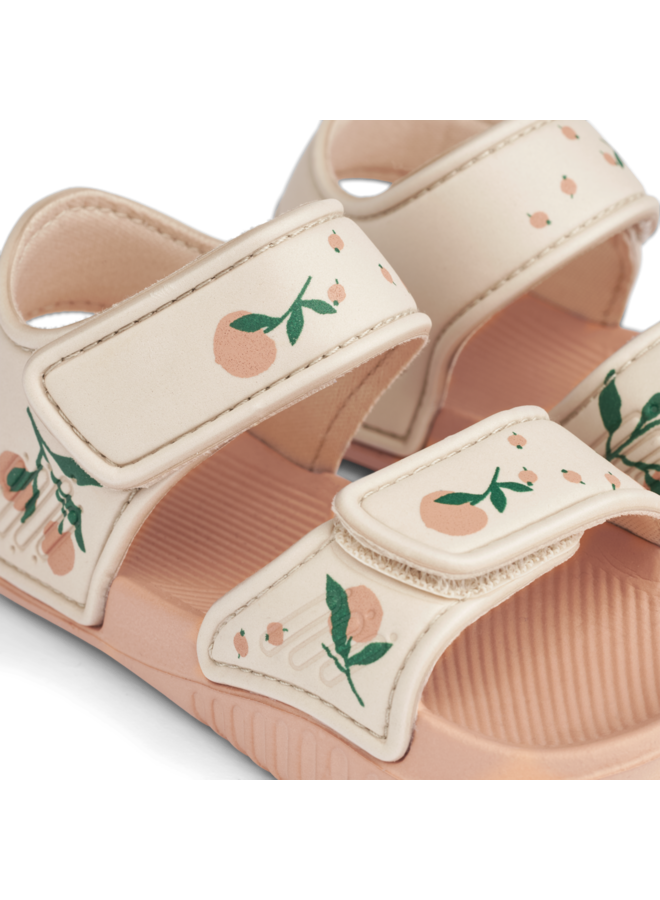 Blumer Printed Sandals - Peach / Sea shell - Liewood