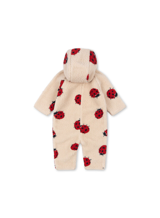 Jody Teddy Onesie Grs - Ladybug Sand - Konges Slojd
