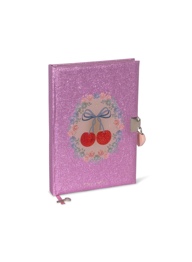 My Little Diary Fsc - Cherry Glitter - Konges Slojd