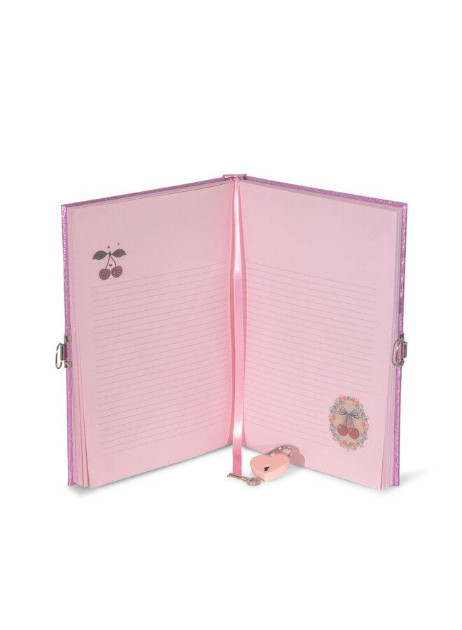 My Little Diary Fsc - Cherry Glitter - Konges Slojd