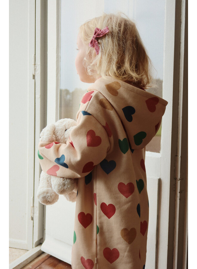 4 Pack Glitter Bow Hair Clips - Pink Mix - Konges Slojd