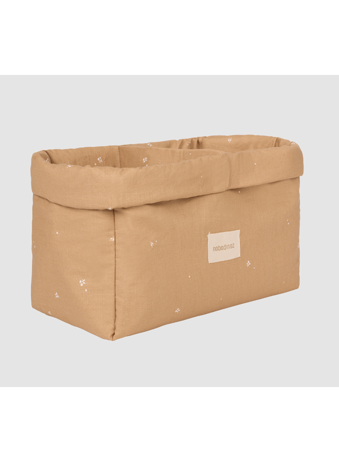 Double Storage Basket - Blush Little Cherries - Nobodinoz