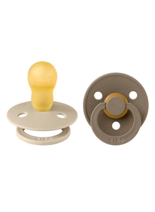 Duo BIBS - Glow in the dark - Oak/Vanilla