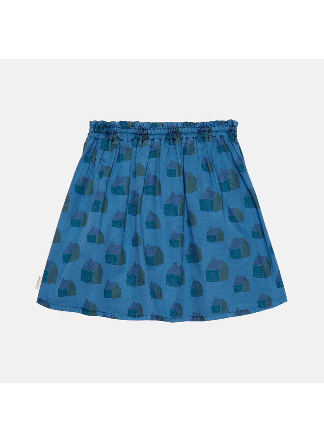 The House All Over Short Skirt - Vintage Blue - Weekend House Kids