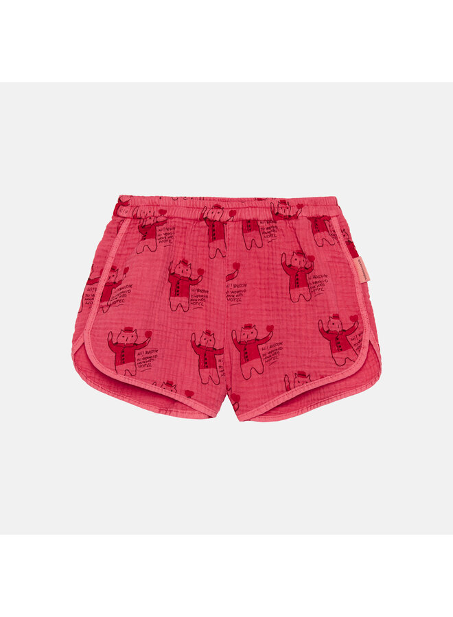 Red Cat All Over Sporty Short - Red - Weekend House Kids