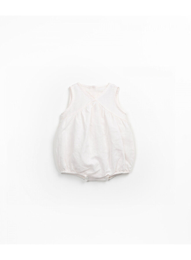 Woven Jumpsuit - White - Play Up
